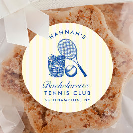 レトロイエロー ラストスウィングビフォーザリング テニス バック ラウンドシール