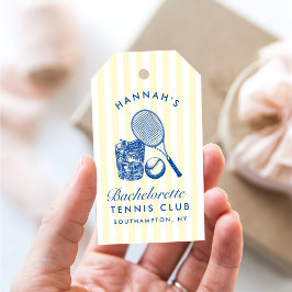 レトロイエロー ラストスウィング ビフォアザリング テニス バック ギフトタグ