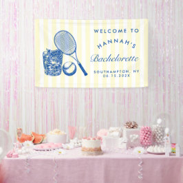 レトロイエロー ラストスウィング ビフォアザリング テニス バック 横断幕