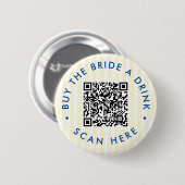 レトロイエロー　リングの前の最後のスイングテニスバッ 缶バッジ (正面&裏面)