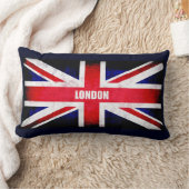 レトロイギリス国旗/ユニオンジャック ランバークッション (ブランケット)