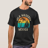レトロイスラムジェルメキシコサンセットマッチングファミリー Tシャツ (正面)