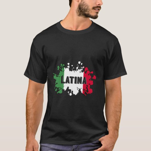 レトロイタリアシティラテンアメリカ系女性 Tシャツ (正面)