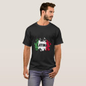 レトロイタリアシティラテンアメリカ系女性 Tシャツ (正面フル)