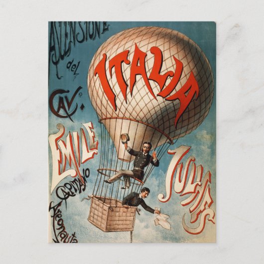 レトロイタリアヨーロッパヴィンテージトラベル ポストカード (正面)