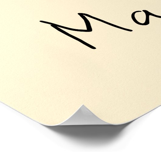 レトロイタリアンモカコーヒーポットグラインダークリーム ポスター (角)