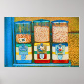 レトロイタリアン1950年代ナット自動販売機 ポスター (正面)