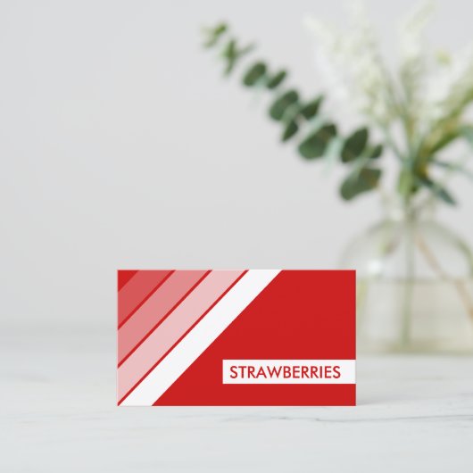 レトロイチゴ 名刺 (スタンド正面)