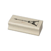 レトロイメージエッフェルタワー付き6サイズゴムスタンプ ラバースタンプ (スタンプ)