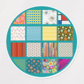 レトロイメージキルト ラベル (デザイン1)