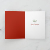 レトロイメージサンタズ絵を描ドールハウスクリスマス シーズンカード (内部)