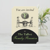 レトロイラストレーションガーデナーズツリーファミリー懇親会I 招待状 (スタンド正面)