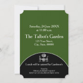 レトロイラストレーションガーデナーズツリーファミリー懇親会I 招待状 (裏面)