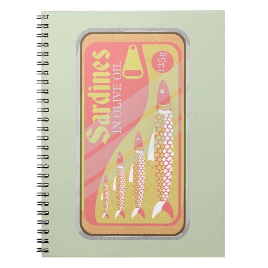 レトロイワシのポスター ノートブック (正面)