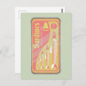 レトロイワシのポスター ポストカード (正面/裏面)