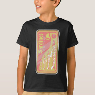 レトロイワシのポスター Tシャツ
