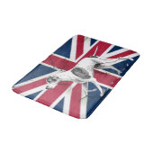 レトロイングリッシュポインタードッグ英国ユニオンジャック国旗 バスマット (アングル)