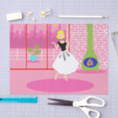 レトロインザピンクティッシュペーパー 薄葉紙 (クラフト)