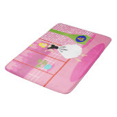 レトロインザピンクバスマット バスマット (アングル)