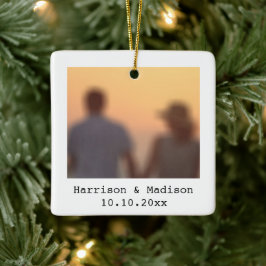 レトロインスタントカスタムフォトタイプライター文字 セラミックオーナメント