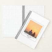 レトロインスタントフォトカップルの友だちカスタム名 ノートブック (内側)