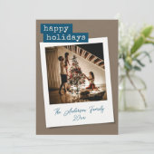 レトロインスタントフォトホリデーカード シーズンカード (スタンド正面)