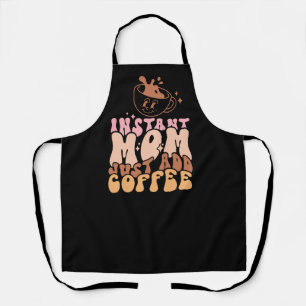 レトロインスタントママJust Add Coffee エプロン