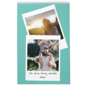 レトロインスタント写真おもしろいファミリーカレンダー カレンダー (カバー)