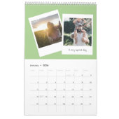 レトロインスタント写真おもしろいファミリーカレンダー カレンダー (1月 2026)