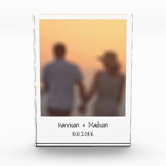 レトロインスタント写真カスタム名モダンフォトブロック フォトブロック (正面)