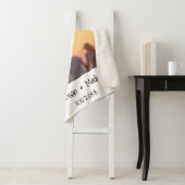 レトロインスタント写真カスタム名モダン シェルパブランケット (インサイチュ)