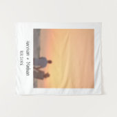 レトロインスタント写真カスタム名モダン タペストリー (正面(横))