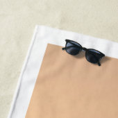 レトロインスタント写真カスタム名モダン ビーチタオル (インサイチュ)