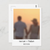 レトロインスタント写真カスタム名モダン ポストカード (正面/裏面)