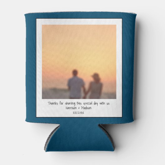 レトロインスタント写真カスタム名モダン 缶クーラー (正面)