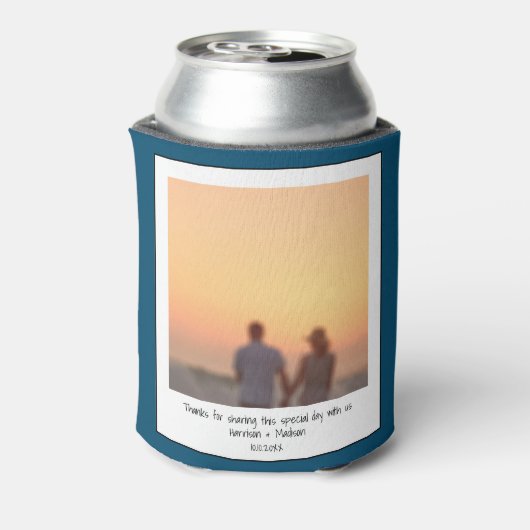 レトロインスタント写真カスタム名モダン 缶クーラー (缶裏面)