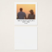 レトロインスタント写真名結婚式の引き出物カード (正面&裏面)