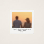 レトロインスタント写真名結婚式の引き出物カード (正面)