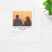 レトロインスタント写真名結婚式の引き出物カード (デスク)