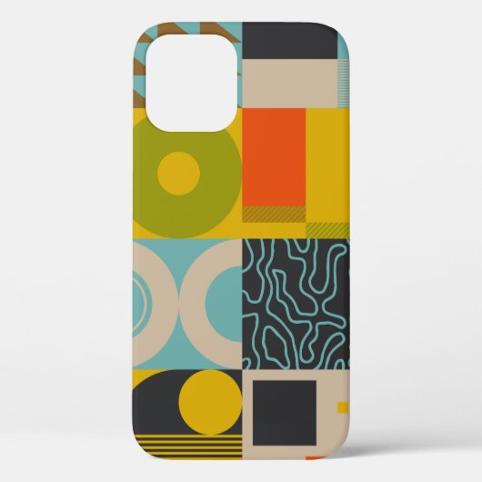 レトロインスパイアの将来の抽象芸術図 Case-Mate iPhoneケース (裏面)