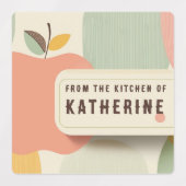 レトロインスパイアの「キッチンから」ラベル#2 ラベル (デザイン2)