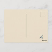 レトロインスパイアカクテルパーティの招待状 ポストカード (裏面)