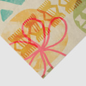 レトロインスパイアハワイアンプリントパターン 薄葉紙 (詳細)