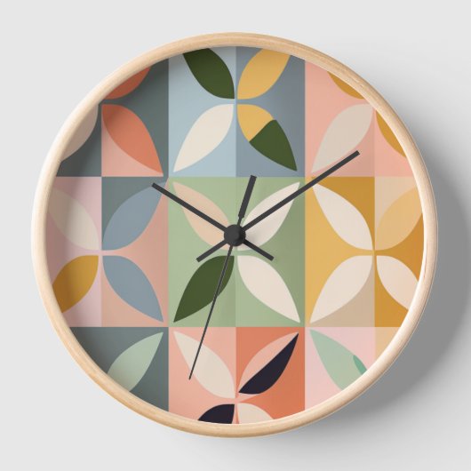 レトロインスパイアハワイアン掛け時計 壁時計 (正面)