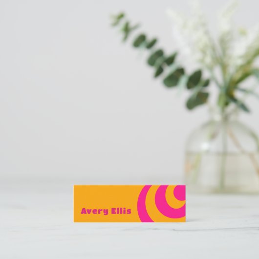 レトロインスパイア名刺 スキニー名刺 (スタンド正面)