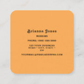 レトロインスパイア名刺 スクエア名刺 (裏面)