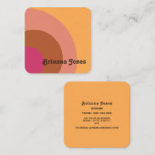 レトロインスパイア名刺 スクエア名刺 (正面/裏面)