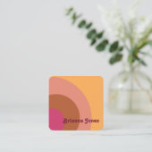 レトロインスパイア名刺 スクエア名刺 (スタンド正面)