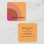 レトロインスパイア名刺 スクエア名刺 (正面/裏面)