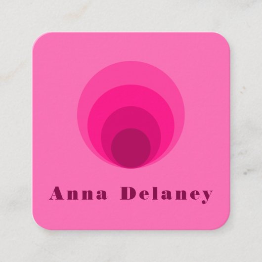 レトロインスパイア名刺 スクエア名刺 (正面)